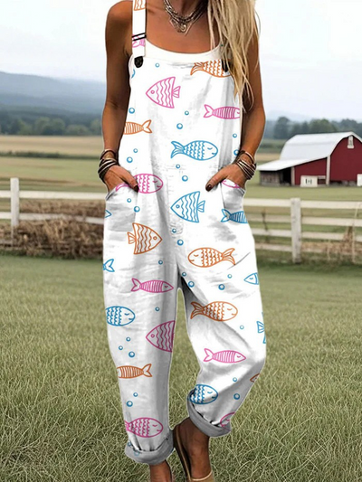 CALISTHA – MARKSBLOMST BRED-BEN JUMPSUIT