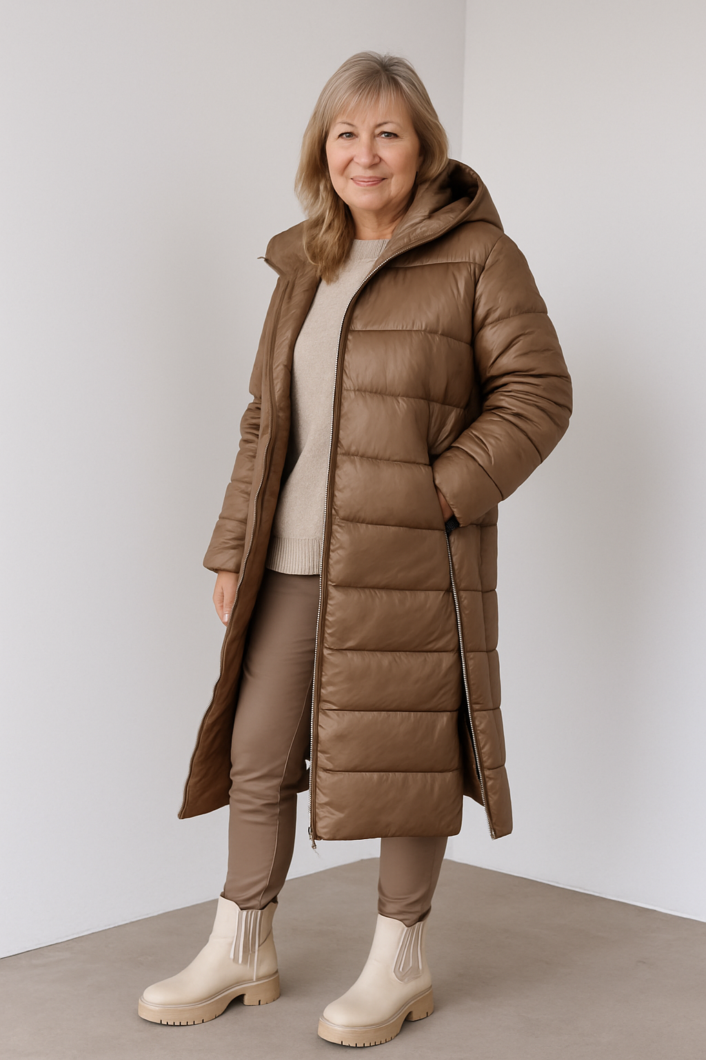 Lang vattert kåpe Zipps