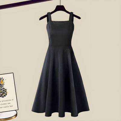 Hilde | Elegant Strikkekjole-Sett for Uanstrengt Stil