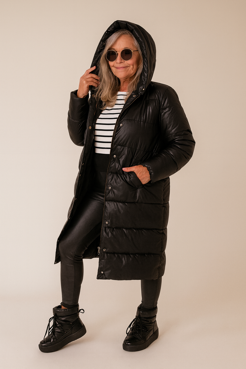 Lang vattert kåpe Zipps